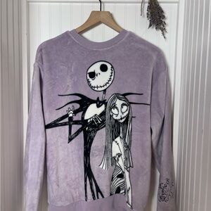 Disney Lavender The Nightmare Before Christmas Plush Sweatshirt